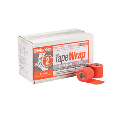 Underwrap Tapewrap Premium Ultrasoft Fabric 2"x6yd Cohesive Orange 24/Ca